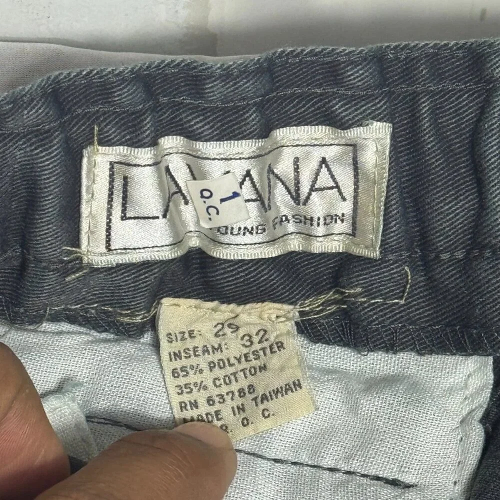 Lavana Young Fashion Tapered Jeans Mens Gray Waistband Slash Pocket Size 29 NWT‎